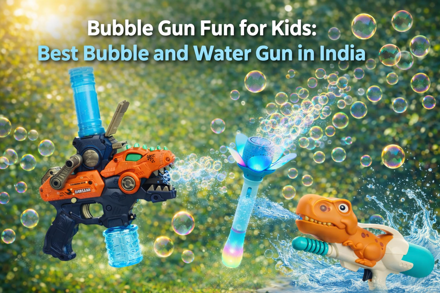 Buy Bubble Gun for Kids: Best Bubble and Water Gun in India