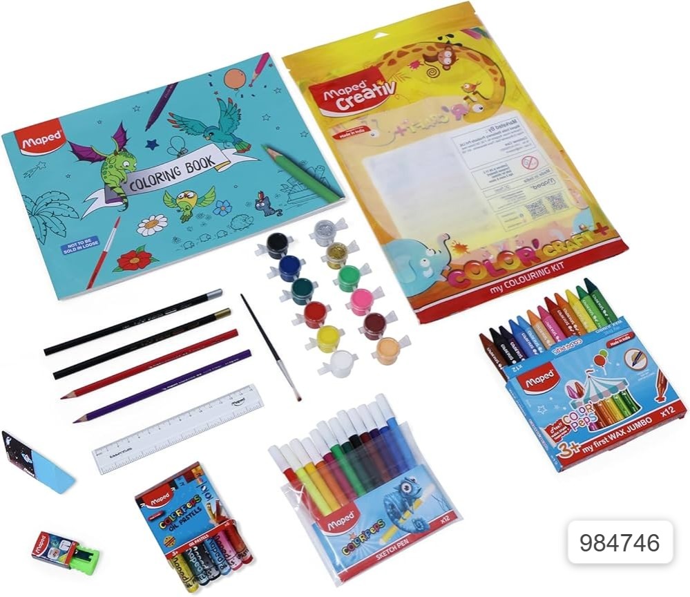 Buy Kids Coloring Kit Art Set for Toddlers... (Age 3-6 Yrs) - Buy ...