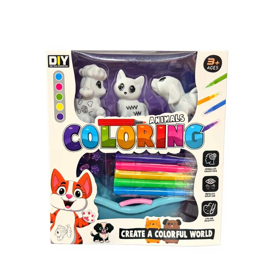 Buy DIY Animal Coloring Set for Kids |GURTOY (Age 3-9 Yrs) - Buy Online ...